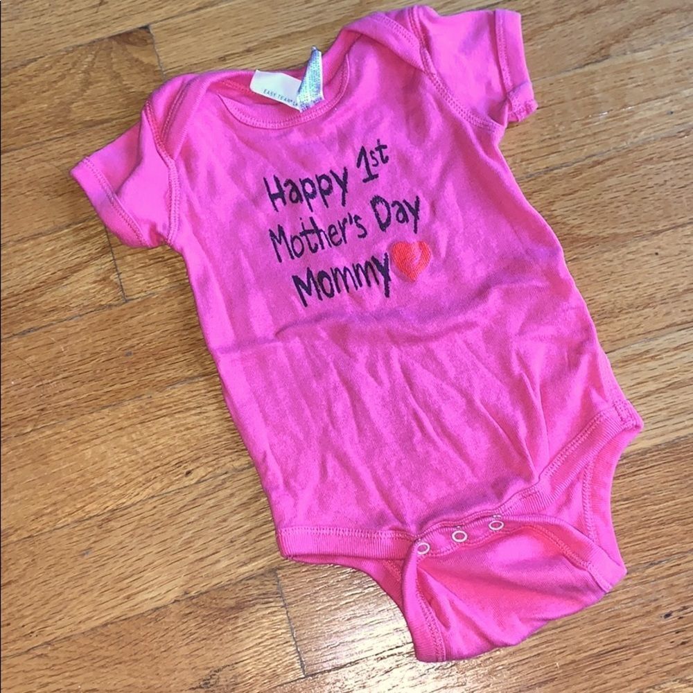 Baby Girl Snap-Bottom Happy 1st Mothers Day